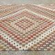 Turkish Kilim Rug 313x108cm shabby chic wool, country home, boho