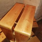 Series of 5 stools by Charlotte Perriand les Arcs