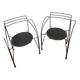 Set of 2 Silver Moon Design Armchairs by Pascal Mourgue for Fermob