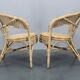 1970s Set of Four Rattan Chairs, Italy