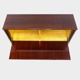 Vintage mid century Art Deco secretary bar cabinet in rosewood, 1930s