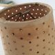 Mini lampshade with vintage perforated cardboard pliers