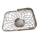 Basket / Basket in chrome-plated braided metal.
