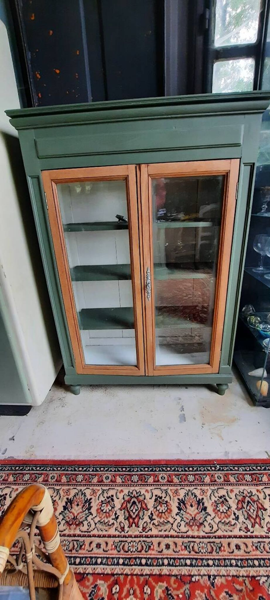 Painted display cabinet