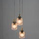 Mid century adjustable glass suspension by Pokrok Zilina, 1970s