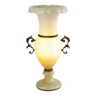 Lampe de table urne raccords en cuivre 51cm
