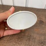 Oval pill box