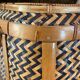 Woven bamboo storage chest