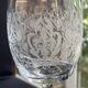 5 engraved crystal glasses