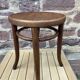 Viennese Thonet piano stool curved wood 1900 bentwood stool Thonet hocker Bugholzhocker