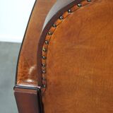 Great sheep leather Artdeco design armchair with a unique design