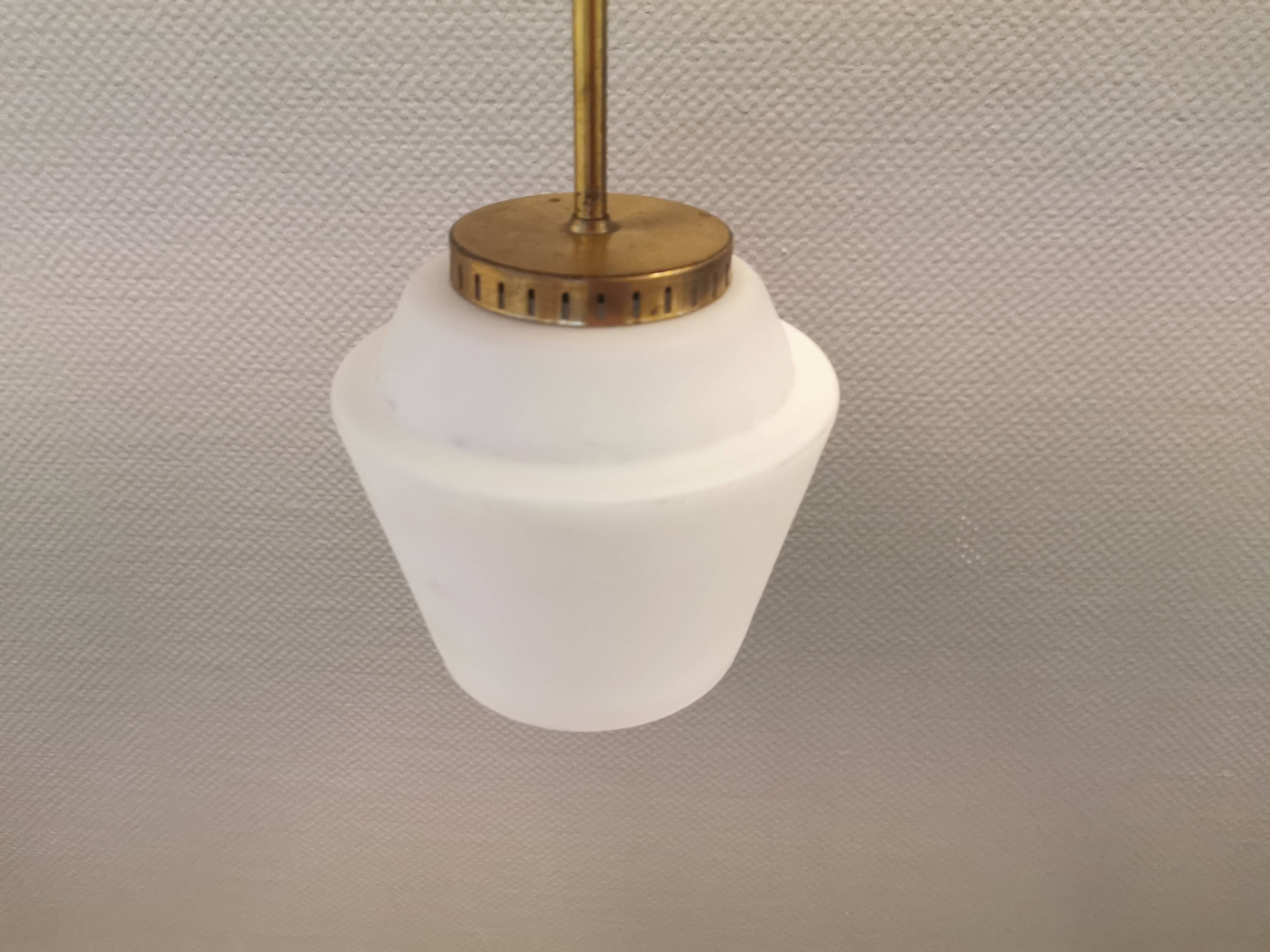 Bent Karlby hanging lamp, produced by Lyfa in the 1950s.