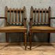 pair of Gothic walnut armchairs circa 1850