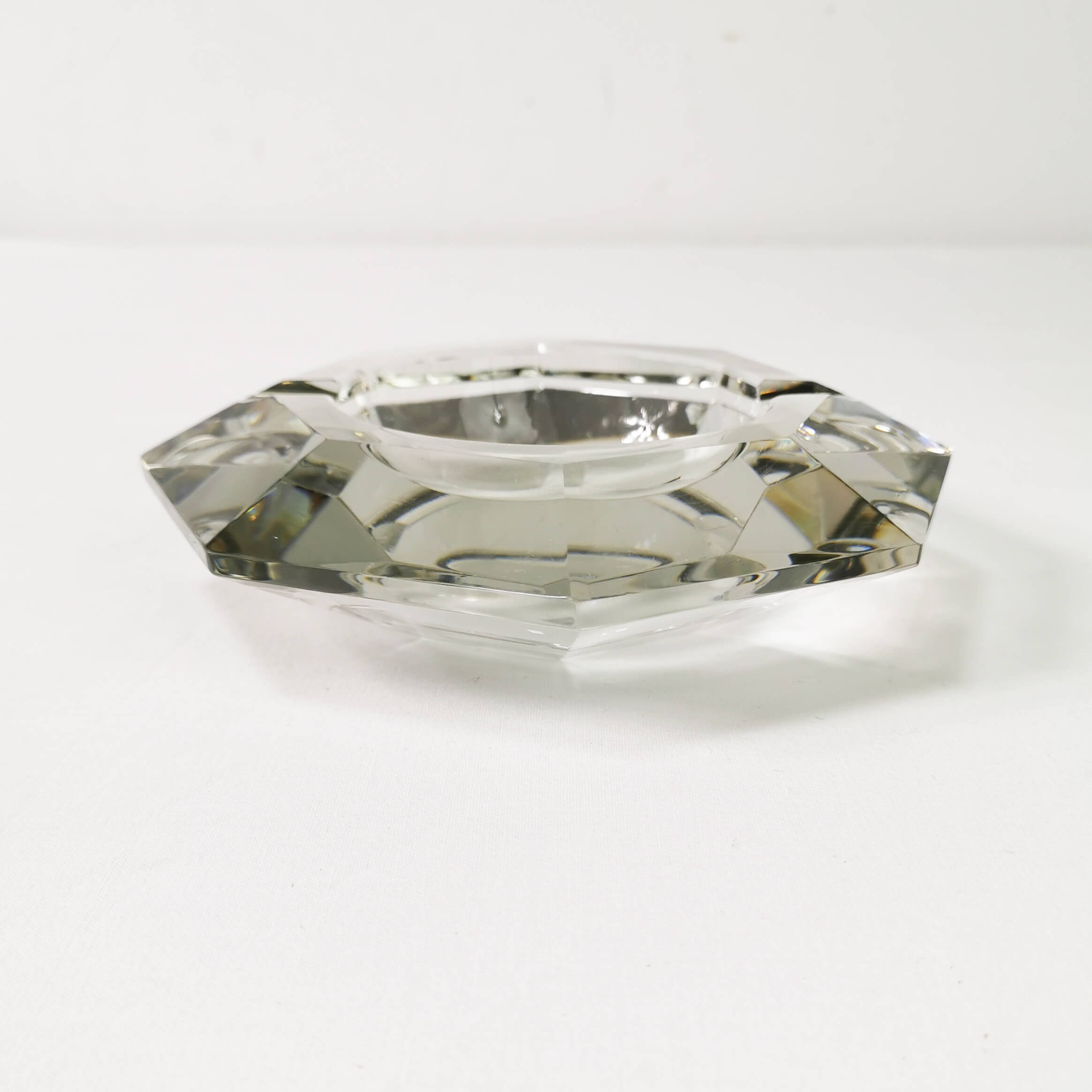 Crystal ashtray, Val Saint Lambert, Belgium, 1950s