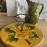 Vintage cheese pitcher and plate set