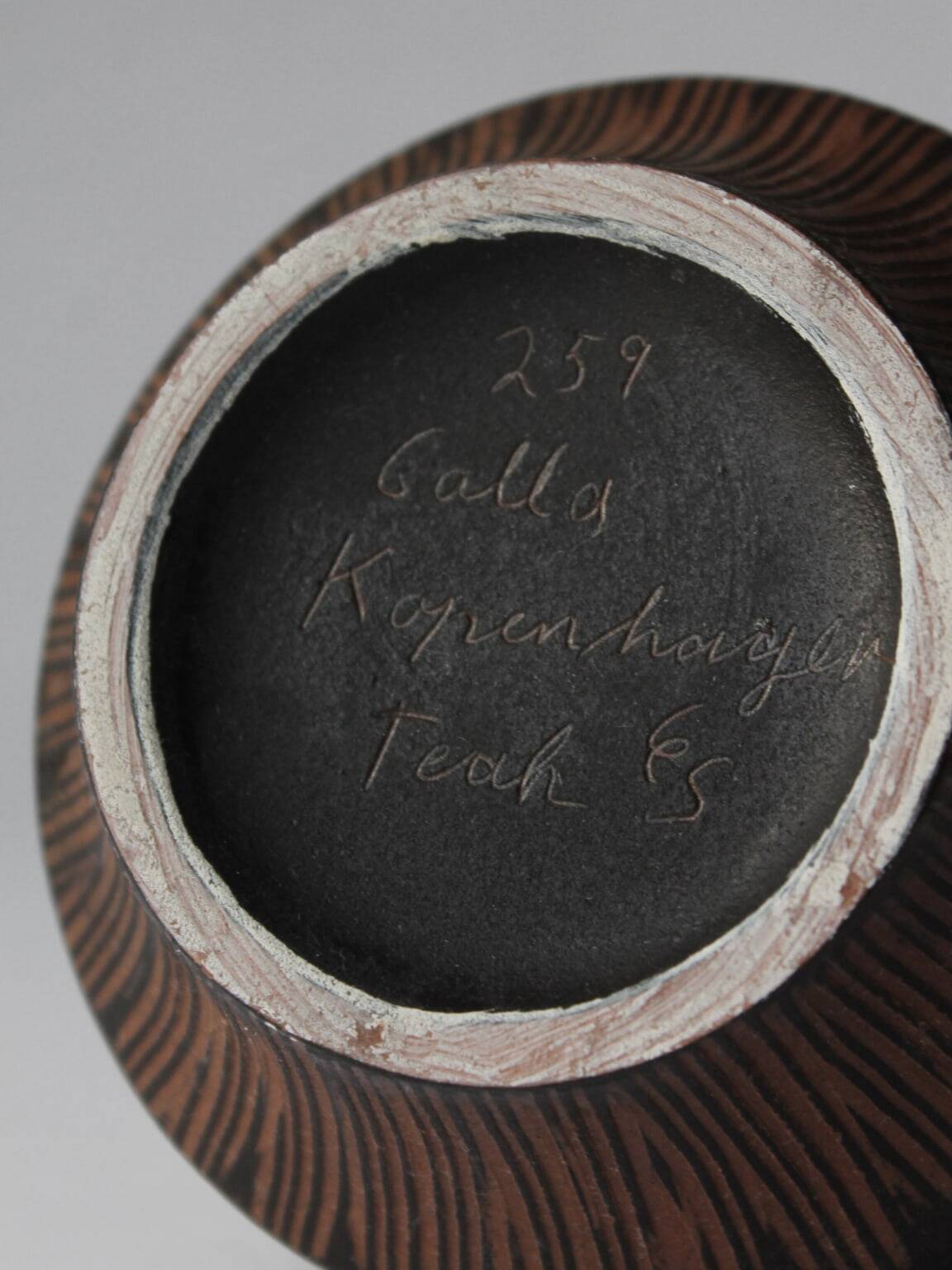 Pichet en céramique Gallo « Teck de Copenhague », années 1960