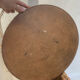 Scandinavian round mirror in teak