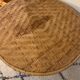 Rattan table for 4 people 70s
