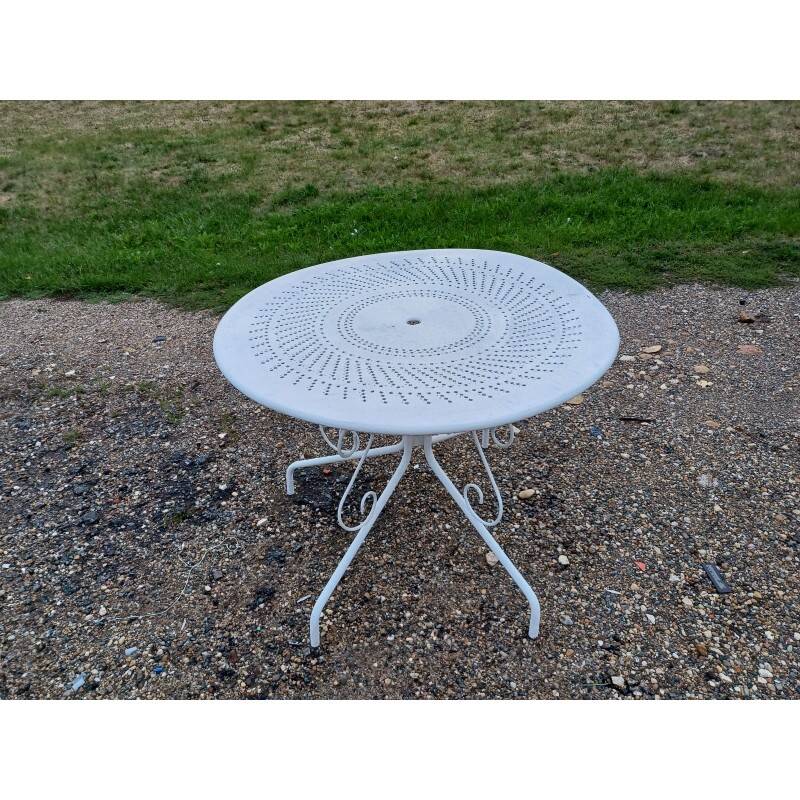 Wrought iron garden table, circa 1900