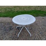 Wrought iron garden table, circa 1900