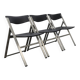 3x Folding Chair P08 by Tecno, Italy (set price)