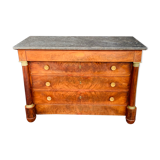 Dresser in flamed mahogany empire era