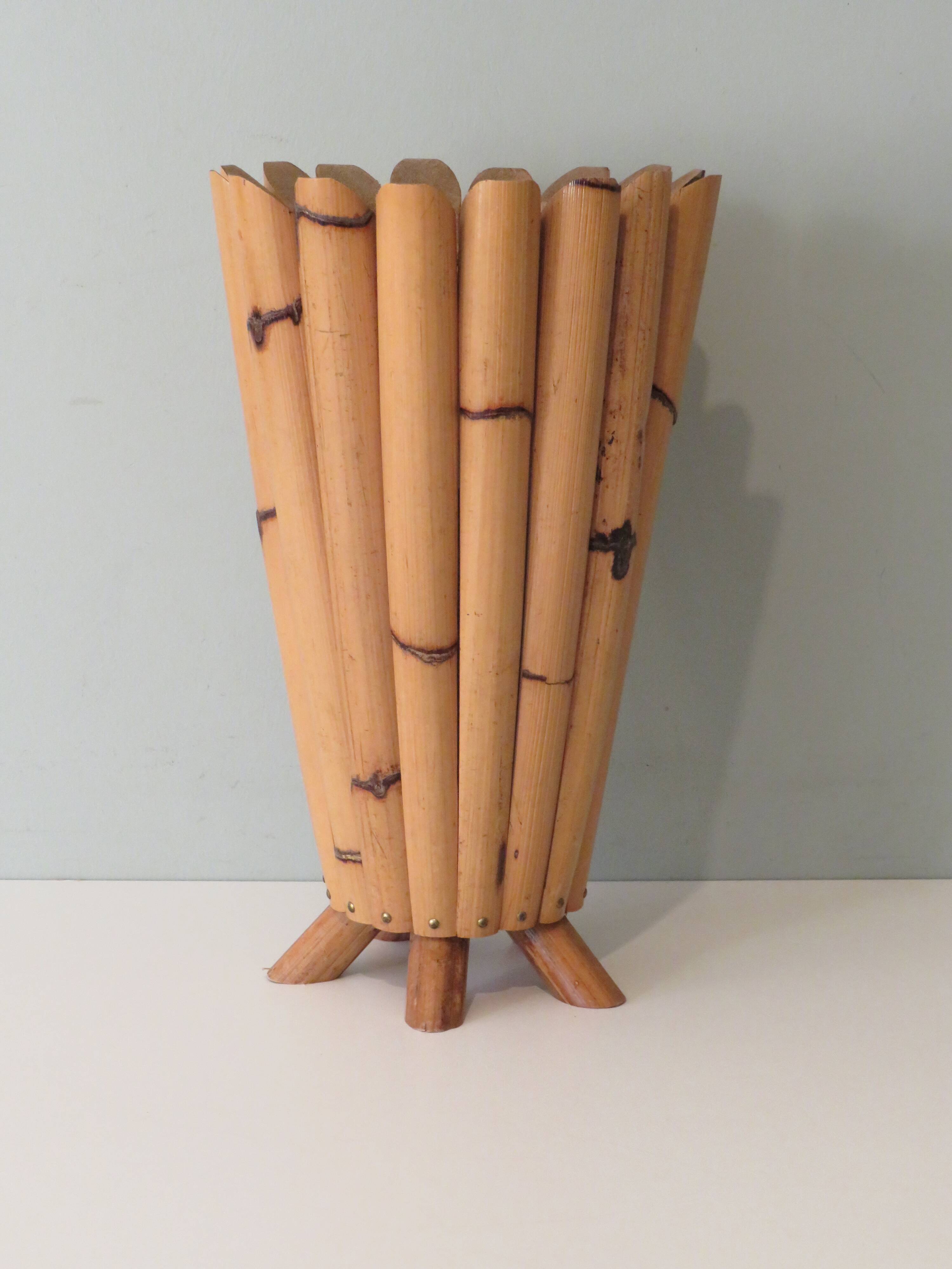 Bamboo umbrella stand, France 1950s