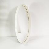 Minimalist wall mirror - oval, Germany, 70s