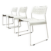 Chaises Vintage Space Age par Rodney Kinsman pour Bieffeplast, années 1970, lot de 3