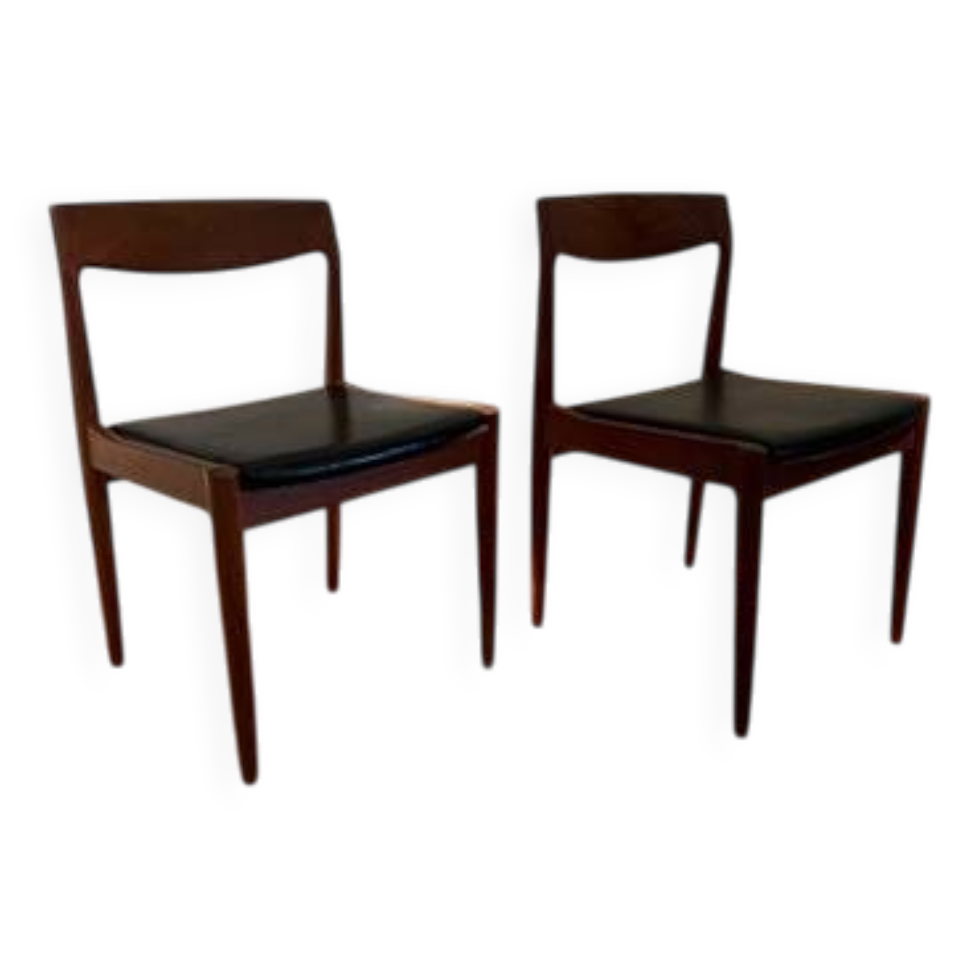 Set of vintage Scandinavian chairs by H.W. Klein for Bramin Møbl.