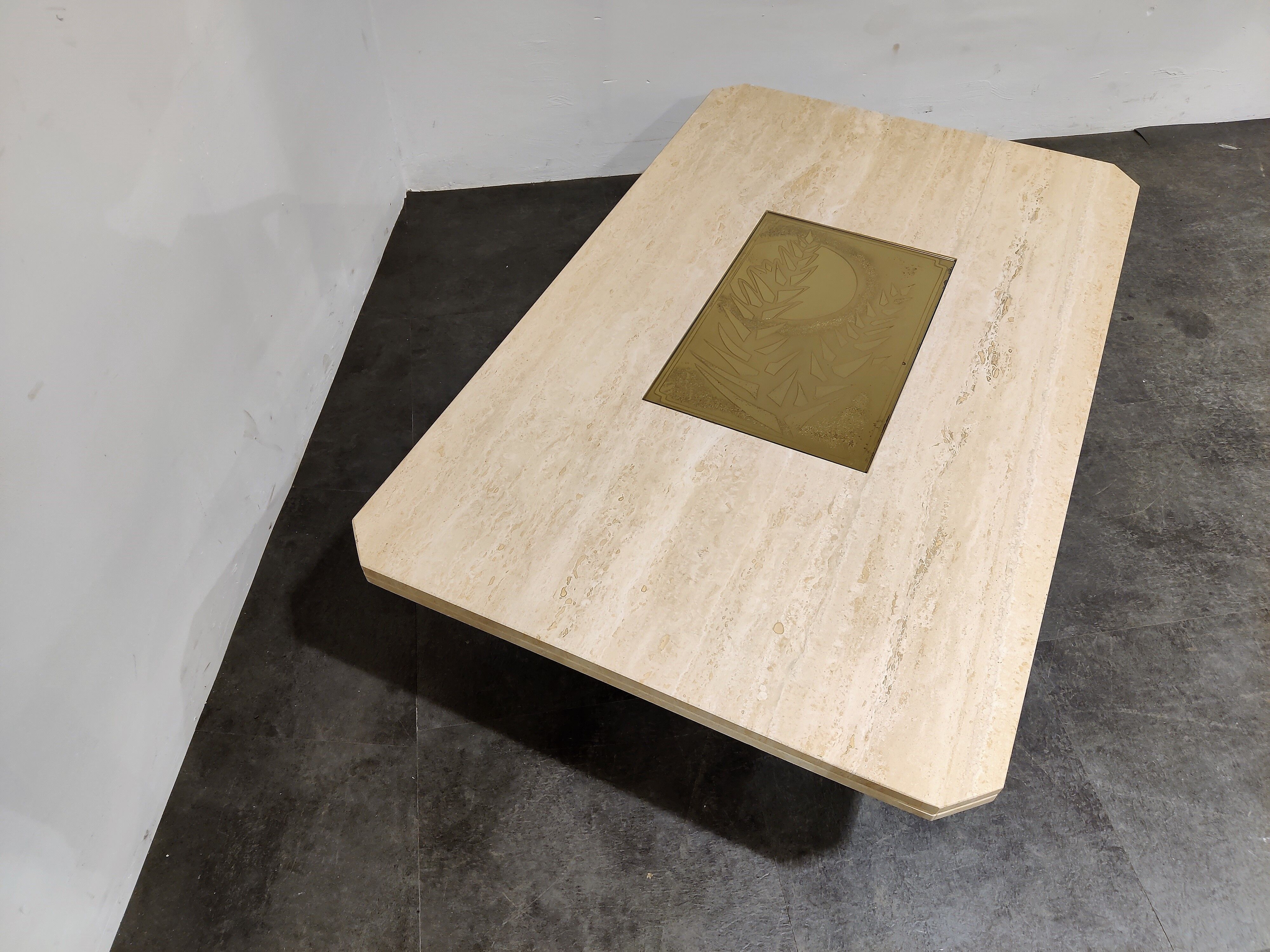Table basse vintage par Georges Mathias, années 1970