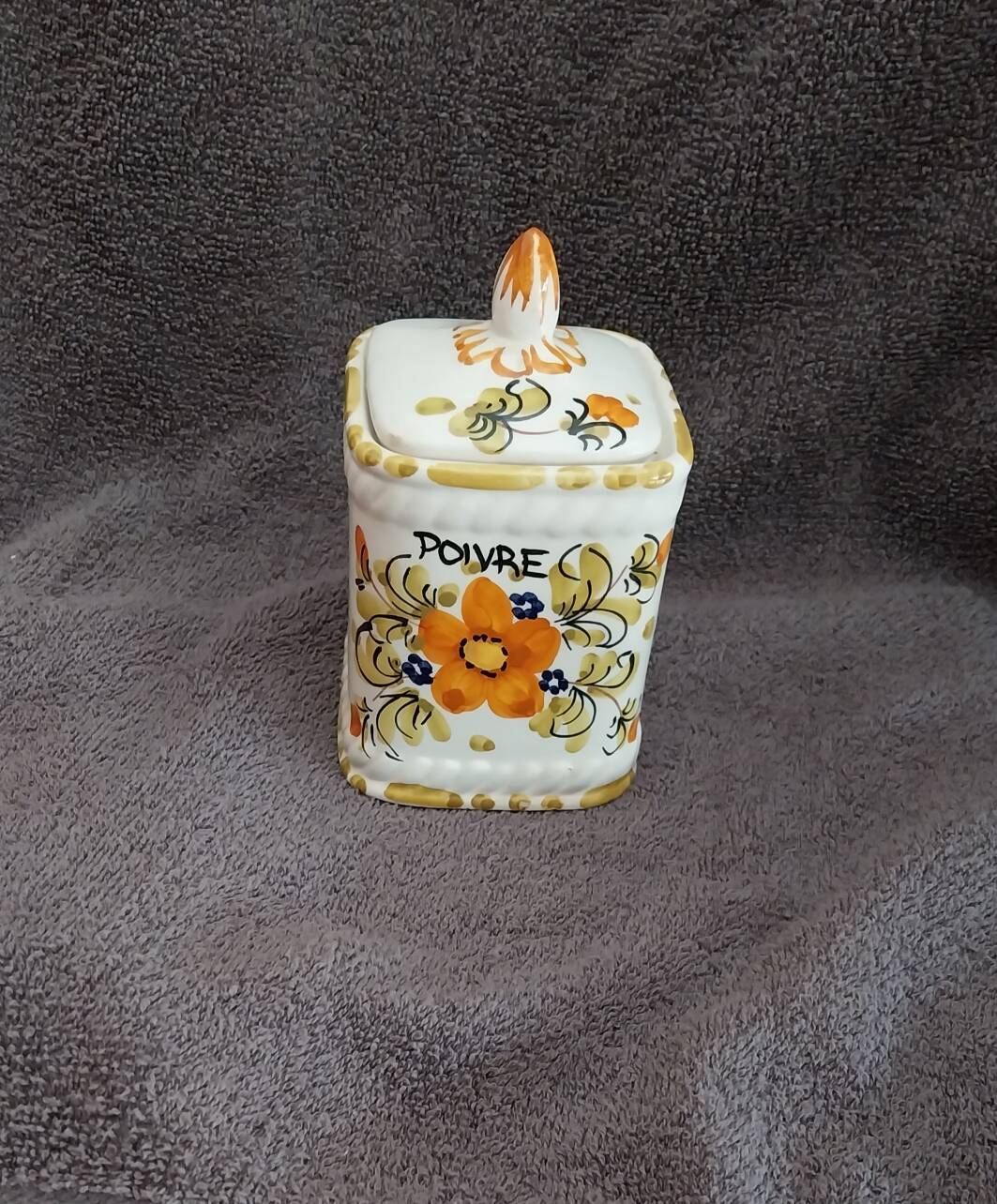 vintage spice jar pepper condiment pot