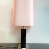 Table lamp, in lacquered wood and brass by Jean Claude Mahey 1970