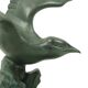 Sculpture Art Déco Goéland sur Socle en Marbre Patine Bronze 51 cm