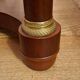 Empire style bedside table in mahogany and bronze