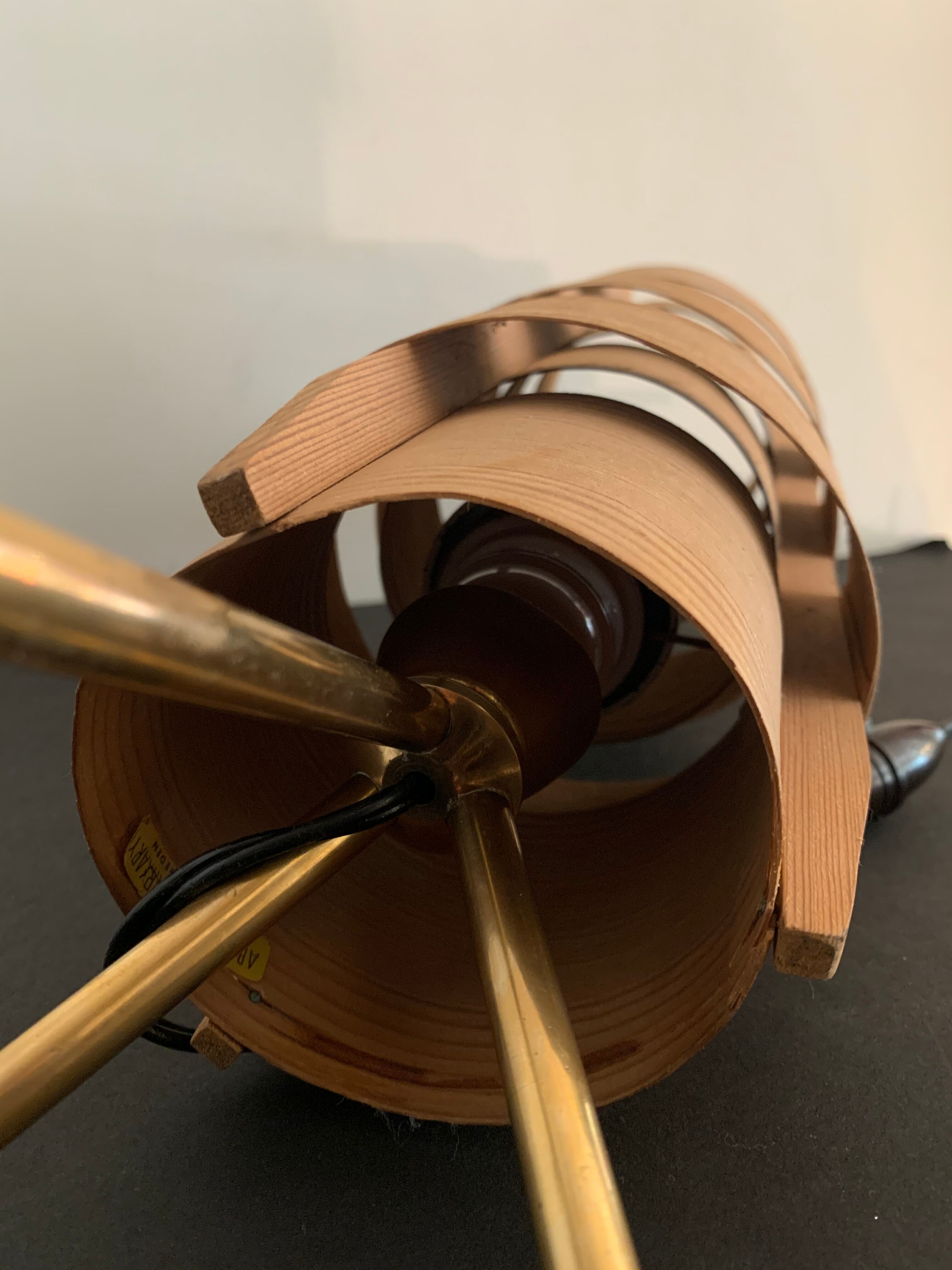 Scandinavian tripod hans-Agne Jakobsson tripod lamp for Ellysett Markaryd 1960