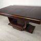 Rosewood art deco cradle table