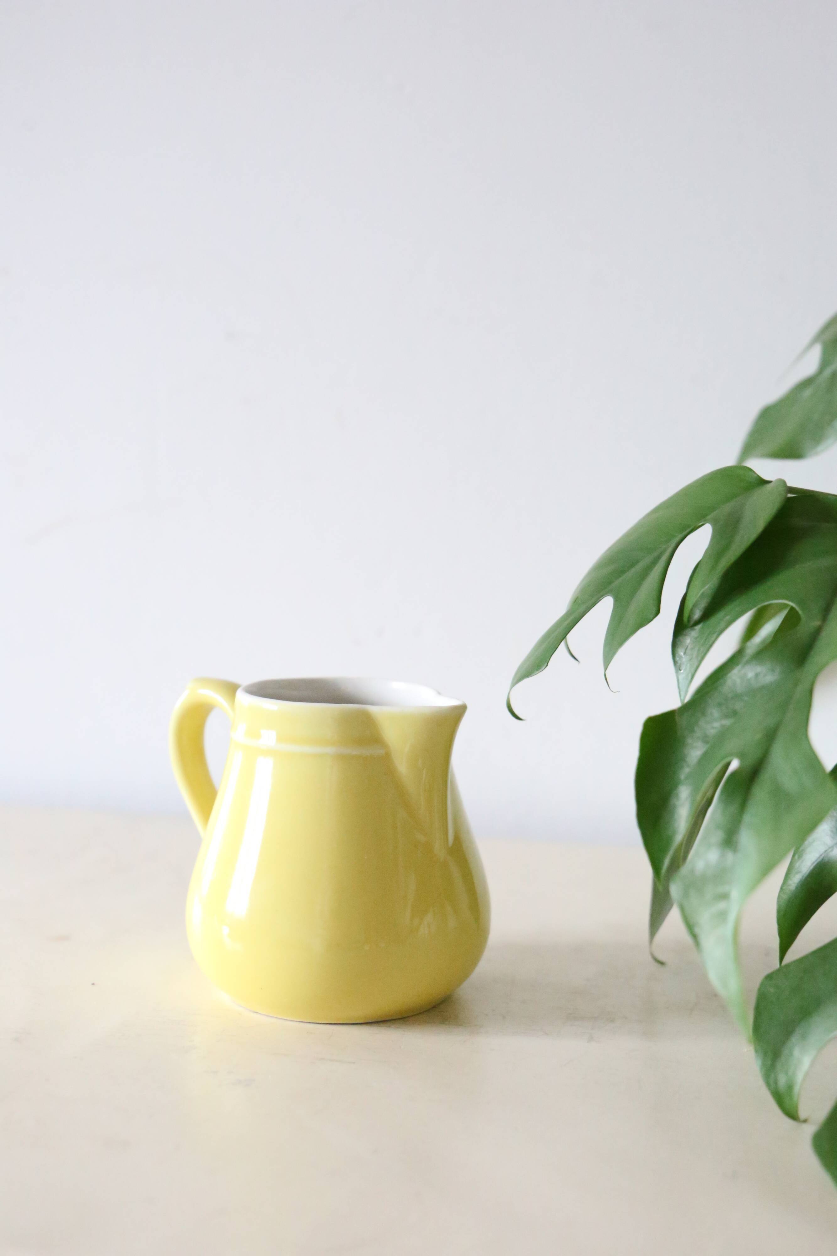 Ceramic creamer, vintage, France, 1950