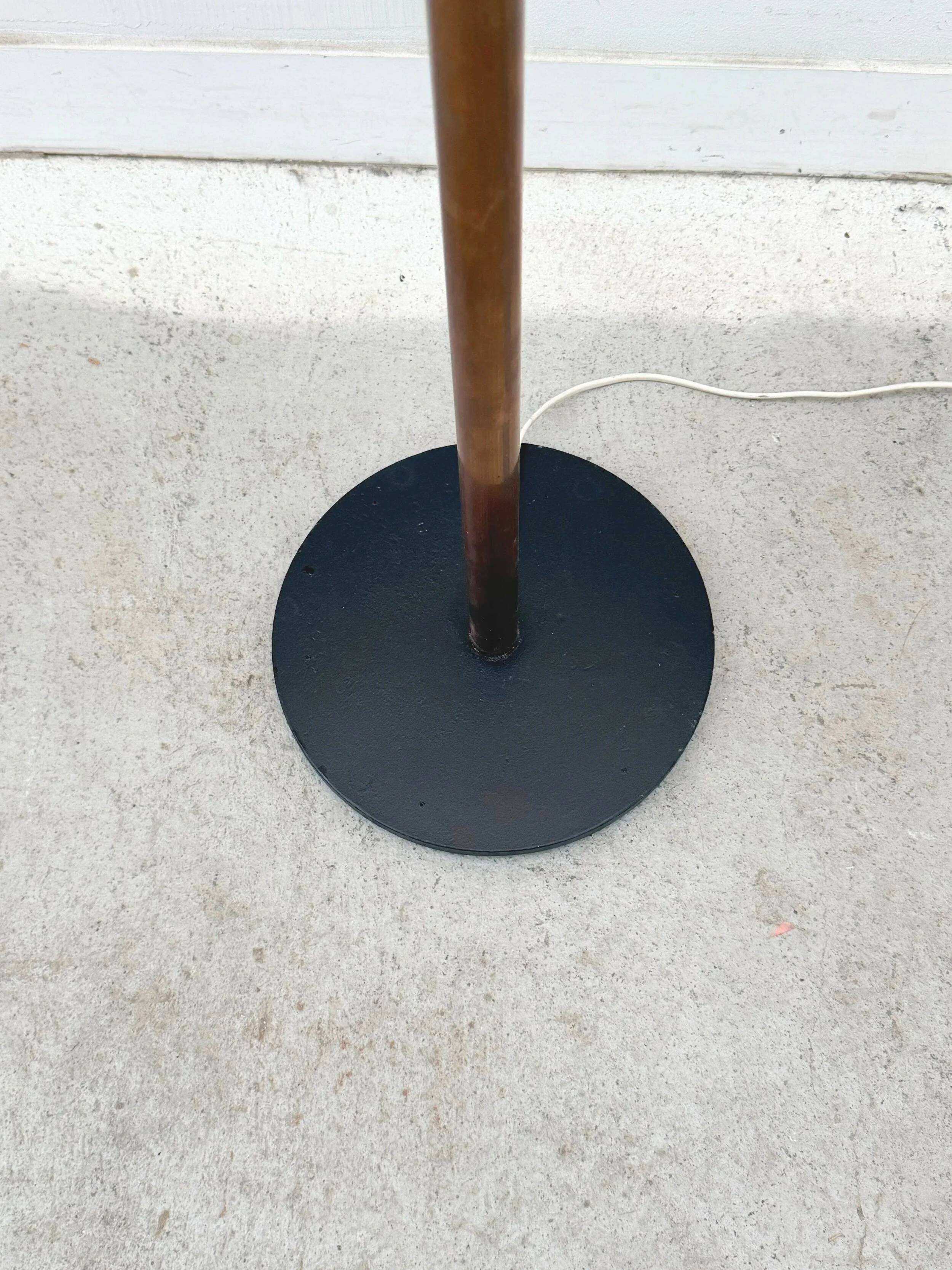 Floor lamp by De Majo in Murano glass and brass, Italy 1960.