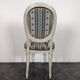 White lacquered Louis XVI style medallion chair