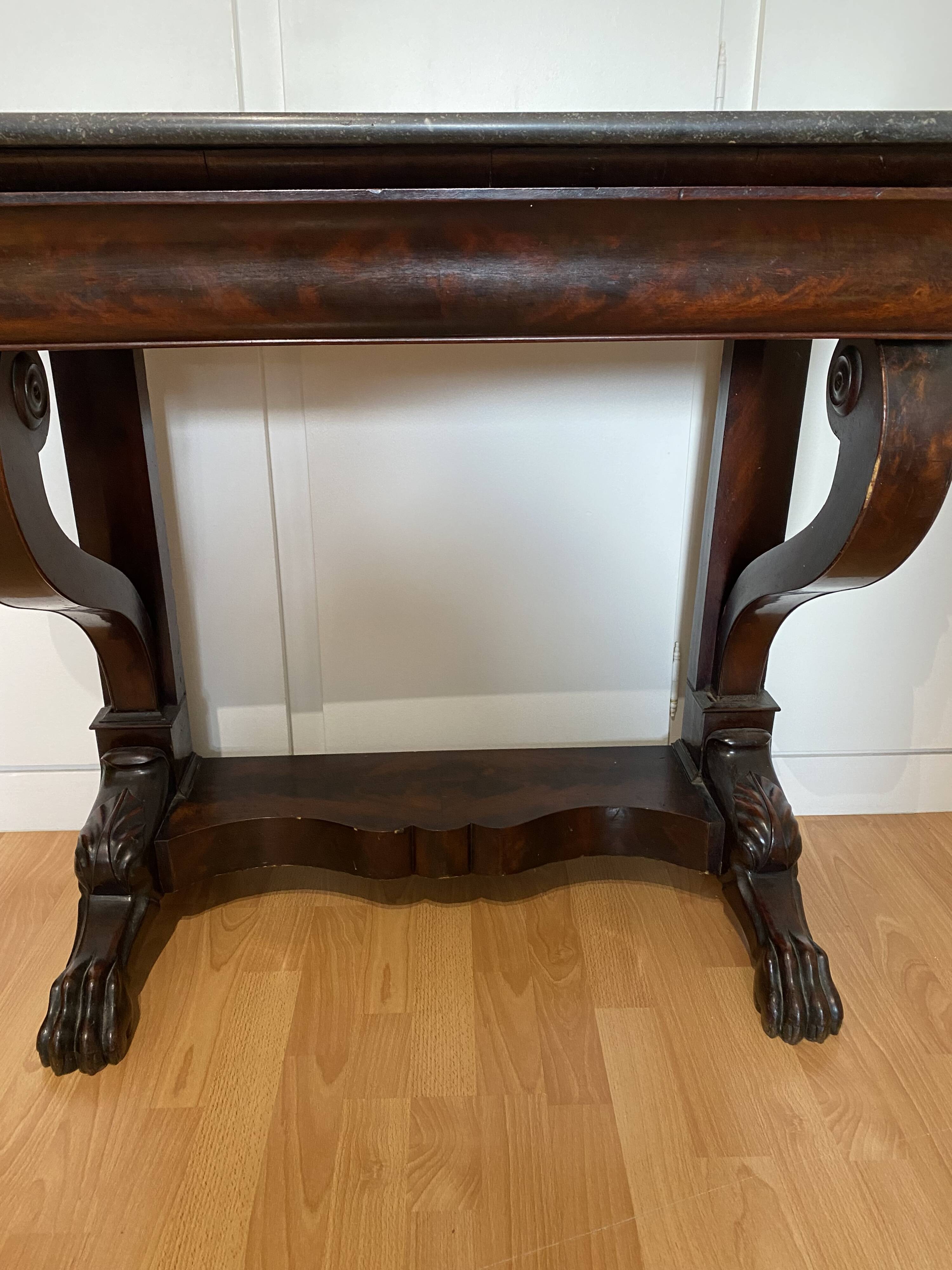 Early 19th century mahogany console