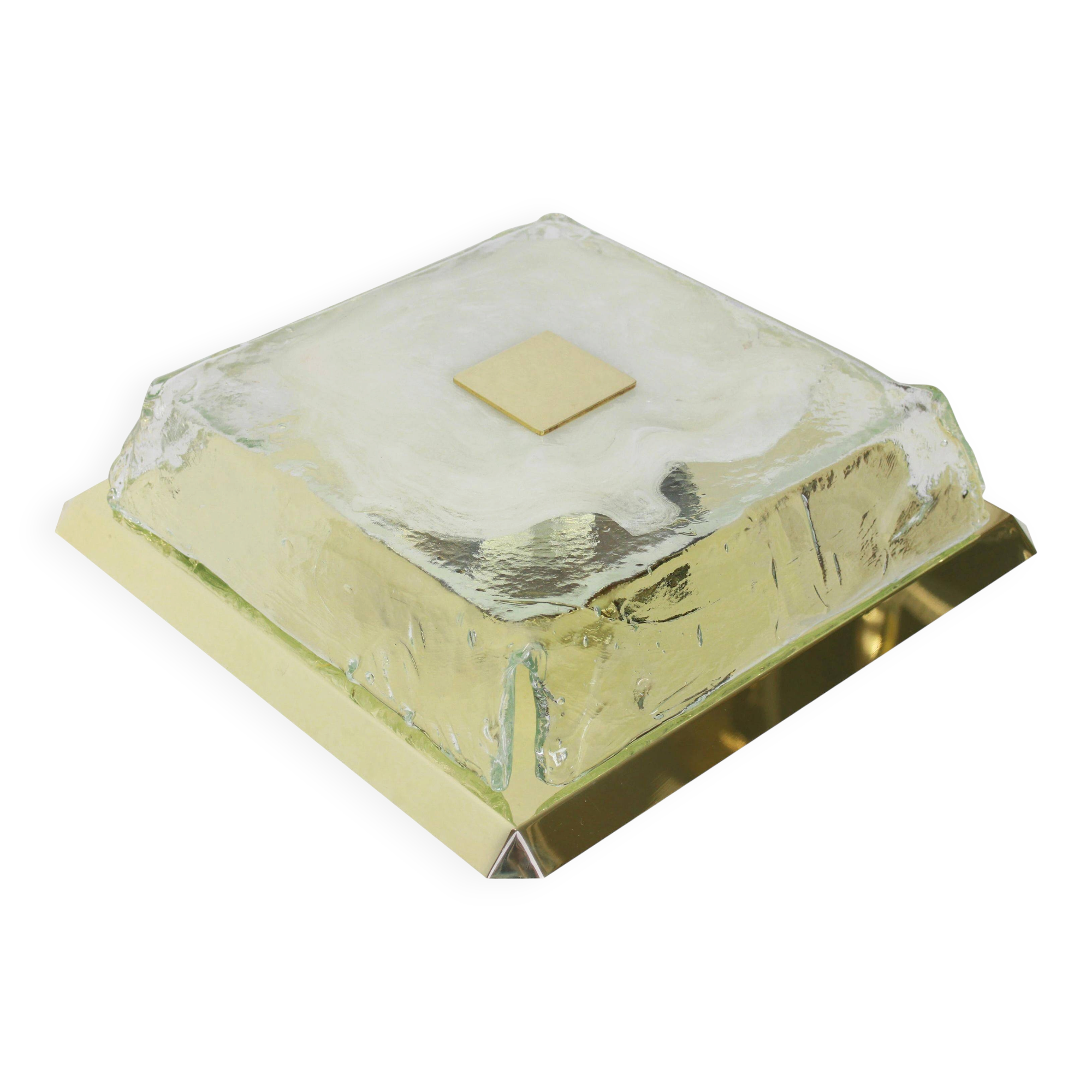 Ceiling light Kalmar in organic Murano glass, Austria, 1960s.