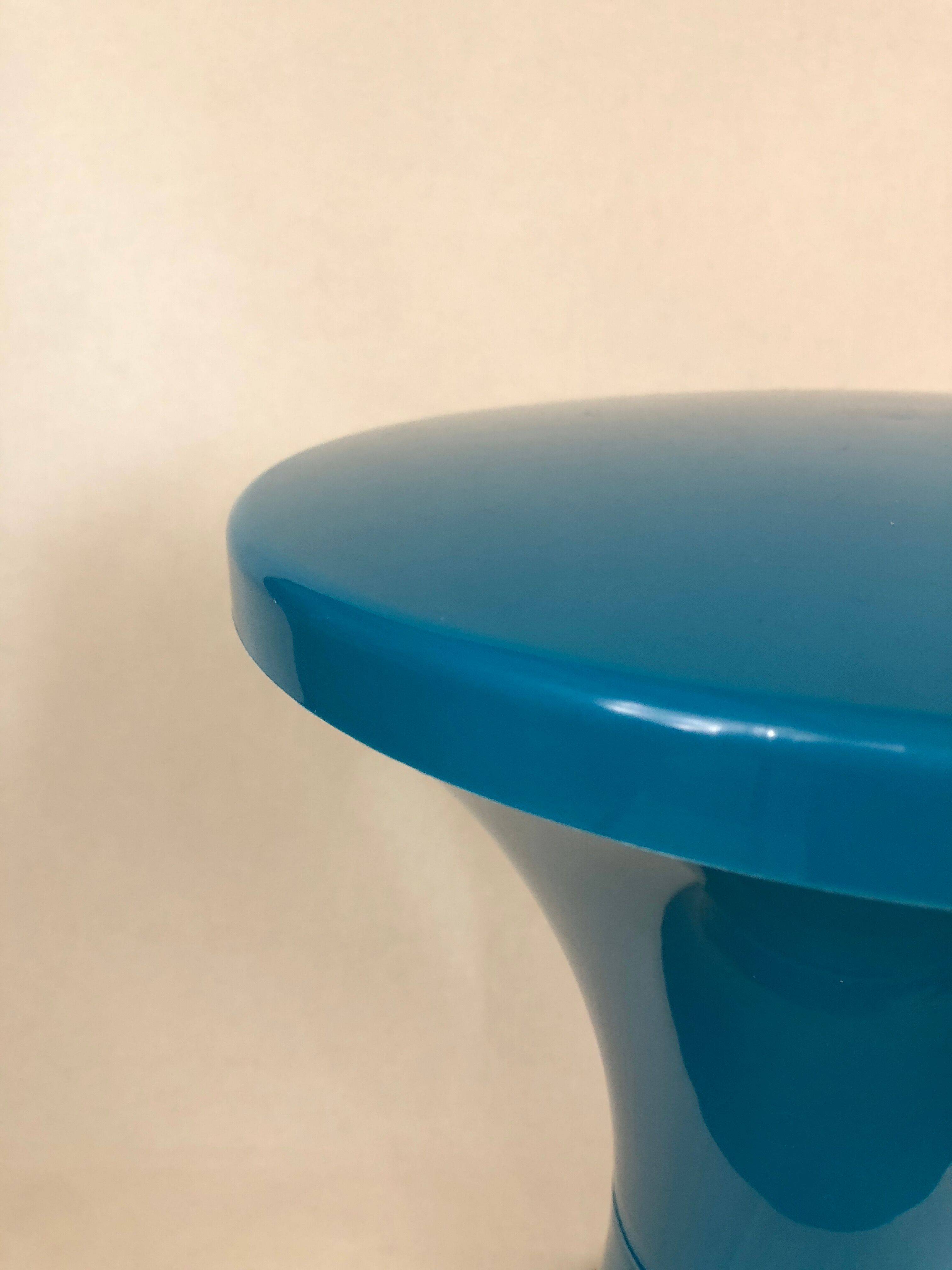 Tam-Tam stool signed blue green