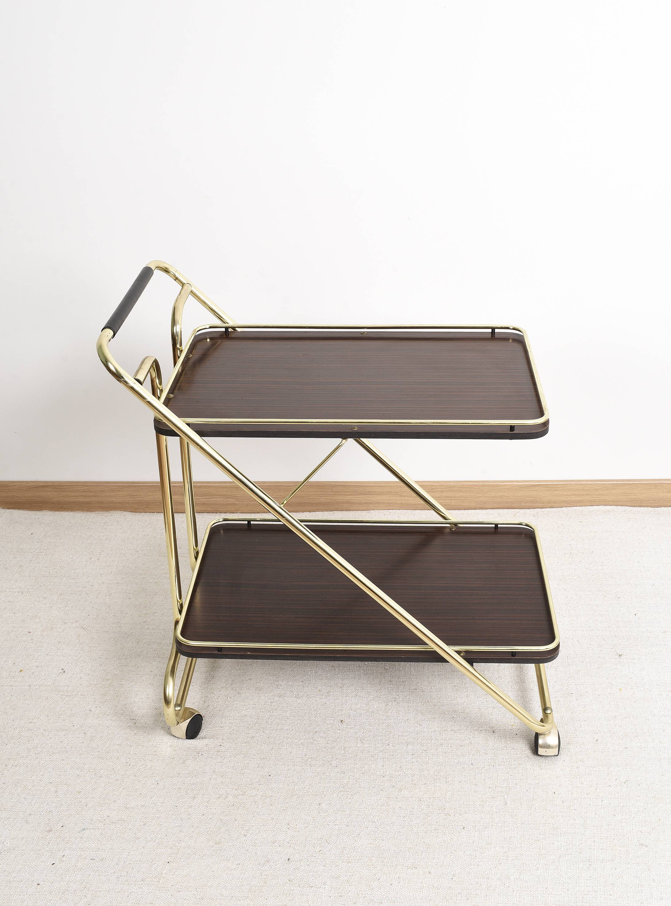 Trolley, bar service, folding table, in formica