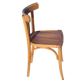 Chaise bistrot vintage en bois