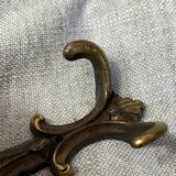 Coat hooks with knob and double brass hooks