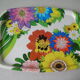 Former service tray Elite Trays London 1970s décor big flower 70's