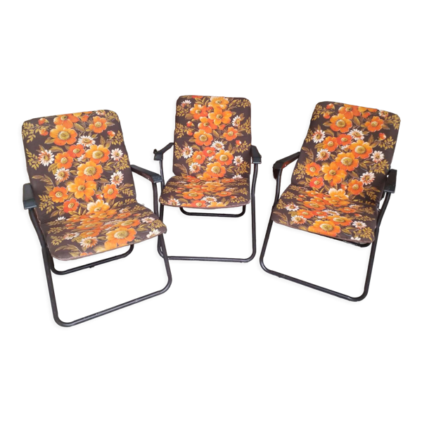 3 chaises pliante