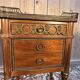 Pair of Louis XVI style bedside tables in white marble