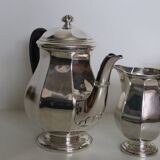 Silver-plated coffee service with ebony handles